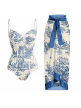 Ensemble maillot de bain et jupe à volants Carson